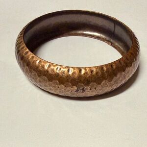 Hammered Copper Colored Bracelet